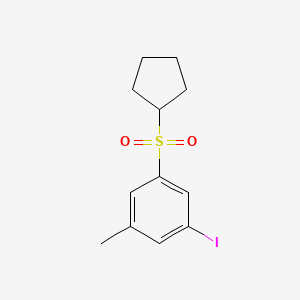 1-(Cyclopentylsulfonyl)-3-iodo-5-methylbenzene