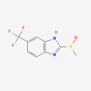 5-Trifluoromethyl-2-methylsulfinyl-benzimidazole
