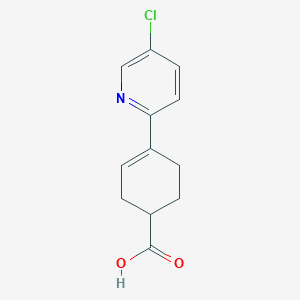 molecular formula C12H12ClNO2 B8409485 4-(5-Chloropyridin-2-yl)cyclohex-3-enecarboxylic acid CAS No. 877213-10-0