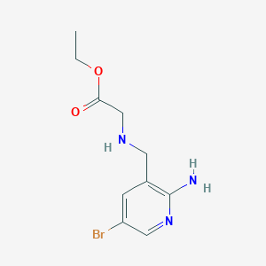 Ethyl 2-((2-amino-5-bromopyridin-3-yl)methylamino)acetate