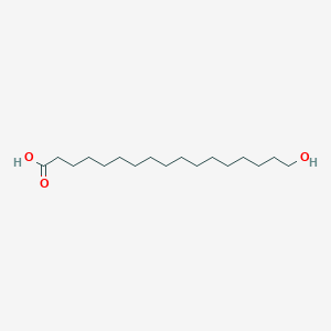 molecular formula C17H34O3 B084097 17-Hydroxyheptadecanoic acid CAS No. 13099-34-8