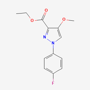 Ethyl 1-(4-fluorophenyl)-4-methoxy-pyrazole-3-carboxylate