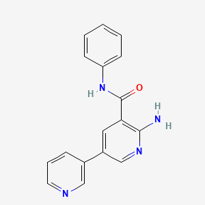 2-Amino-N-phenyl-5-(3-pyridyl)pyridine-3-carboxamide