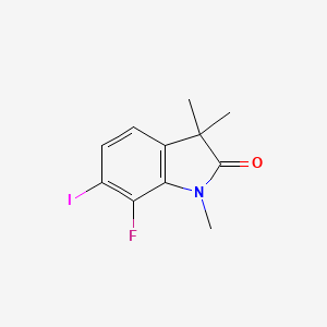 7-Fluoro-6-iodo-1,3,3-trimethylindolin-2-one