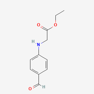 molecular formula C11H13NO3 B8409796 Ethyl 2-(4-formylphenylamino)acetate 