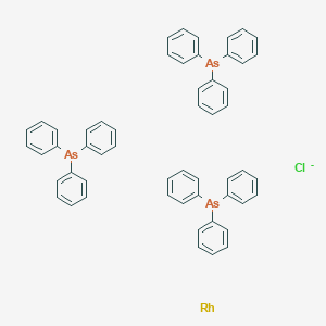 molecular formula C54H45As3ClRh- B084098 Chlorotris(triphenylarsine)rhodium CAS No. 14973-92-3