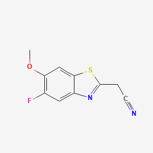 (5-Fluoro-6-methoxybenzothiazol-2-yl)acetonitrile