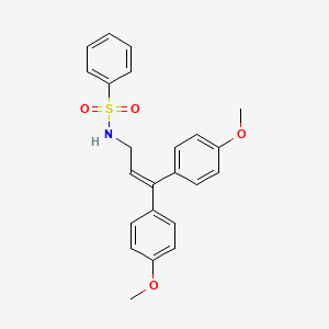 Benzenesulfonamide, N-(3,3-bis(4-methoxyphenyl)-2-propenyl)-
