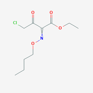 molecular formula C10H16ClNO4 B8409900 Ethyl 2-(butoxyimino)-4-chloro-3-oxobutanoate CAS No. 68401-33-2