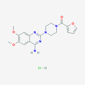 [4-(4-Amino-6,7-dimethoxyquinazolin-2-yl)piperazin-1-yl]-(furan-2-yl)methanone;hydron;chloride