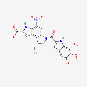 methyl 1-(chloromethyl)-5-nitro-3-[(5,6,7-trimethoxyindol-2-yl)carbonyl]-1,2-dihydro-3H-pyrrolo[3,2-e]indole-7-carboxylate