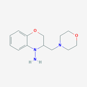 molecular formula C13H19N3O2 B8410173 3-(4-morpholinylmethyl)-4-amino-3,4-dihydro-2H-1,4-benzoxazine 