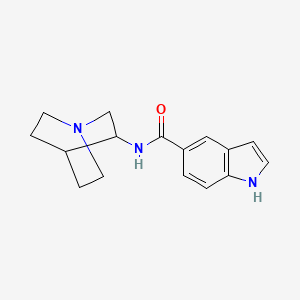 molecular formula C16H19N3O B8410612 N-(1-Azabicyclo[2.2.2]oct-3-yl)-1H-indole-5-carboxamide 