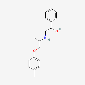 molecular formula C18H23NO2 B8410876 N-(2-(4-Methylphenoxy)-1-methylethyl)-2-hydroxy-2-phenylethanamine 