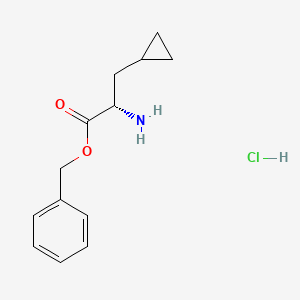 molecular formula C13H18ClNO2 B8410901 Benzyl(S)-2-amino-3-cyclopropylpropanoatehydrochloride 