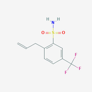 molecular formula C10H10F3NO2S B8410950 Benzenesulfonamide, 2-(2-propen-1-yl)-5-(trifluoromethyl)- 