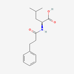 molecular formula C15H21NO3 B8411201 (S)-N-(1-Oxo-3-phenylpropyl)-L-leucine 
