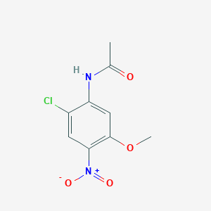 molecular formula C9H9ClN2O4 B8411239 N-(2-Chloro-5-methoxy-4-nitrophenyl)acetamide 