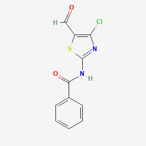 molecular formula C11H7ClN2O2S B8411387 N-(4-chloro-5-formylthiazol-2-yl)benzamide 