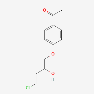 1-[4-(4-Chloro-2-hydroxybutoxy)phenyl]ethanone