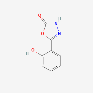 molecular formula C8H6N2O3 B8411510 o-Hydroxyphenyl-1,3,4-oxadiazol-2-ol 