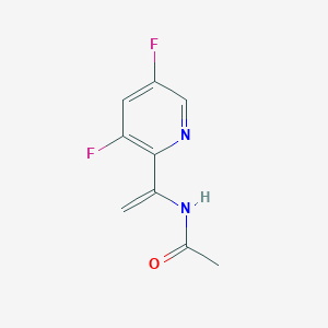 molecular formula C9H8F2N2O B8411515 N-(1-(3,5-difluoropyridin-2-yl)vinyl)acetamide 