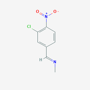 molecular formula C8H7ClN2O2 B8411566 N-(3-Chloro-4-nitrobenzylidene)methanamine 