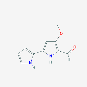 molecular formula C10H10N2O2 B084116 4-Methoxy-2,2'-bipyrrole-5-carboxaldehyde CAS No. 10476-41-2