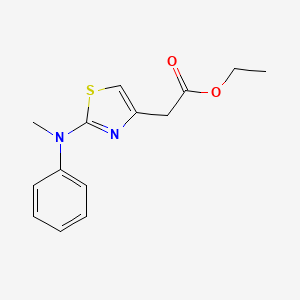 ethyl 2-(N-methylanilino)-4-thiazolylacetate