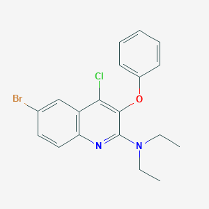 6-bromo-4-chloro-N,N-diethyl-3-phenoxyquinolin-2-amine