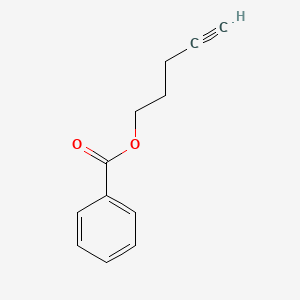 molecular formula C12H12O2 B8411711 Benzoic acid 4-pentynyl ester 
