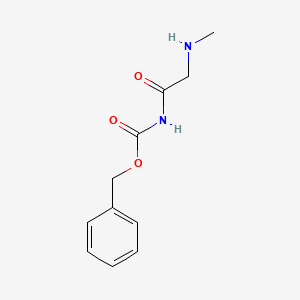 molecular formula C11H14N2O3 B8411733 N-phenylmethoxycarbonylsarcosinamide 
