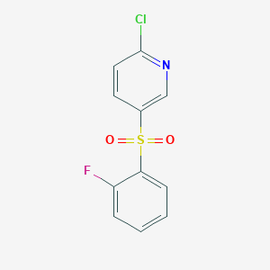 2-Chloro-5-[(2-fluorophenyl)sulfonyl]pyridine