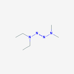 molecular formula C6H16N4 B084121 2-Tetrazene, 1,1-diethyl-4,4-dimethyl- CAS No. 14866-81-0