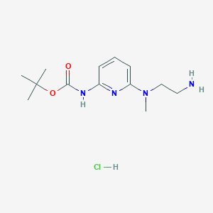 Tert-butyl 6-((2-aminoethyl)(methyl)amino)pyridin-2-ylcarbamate hydrochloride