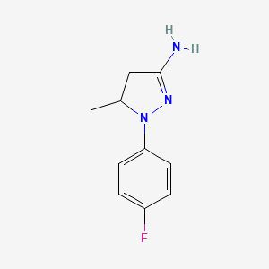 3-Amino-1-(p-fluorophenyl)-5-methyl-2-pyrazoline