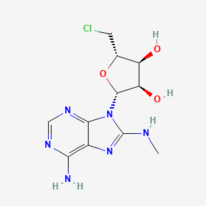 5'-Chloro-5'-deoxy-8-(methylamino)adenosine