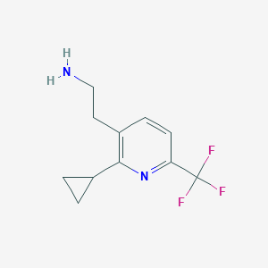 2-(2-Cyclopropyl-6-(trifluoromethyl)pyridin-3-yl)ethanamine