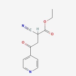 2-Cyano-4-oxo-4-pyridin-4-yl-butyric acid ethyl ester