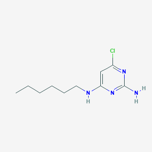 2-Amino-4-hexylamino-6-chloropyrimidine