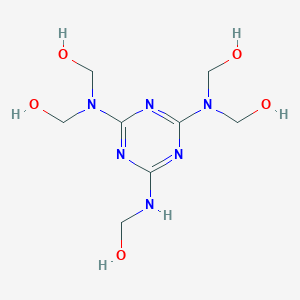 molecular formula C8H16N6O5 B084123 [[6-[(Hydroxymethyl)amino]-1,3,5-triazine-2,4-diyl]dinitrilo]tetrakismethanol CAS No. 13329-69-6