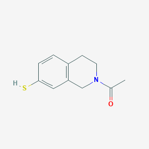 molecular formula C11H13NOS B8412301 N-acetyl-7-mercapto-1,2,3,4-tetrahydroisoquinoline CAS No. 76258-23-6