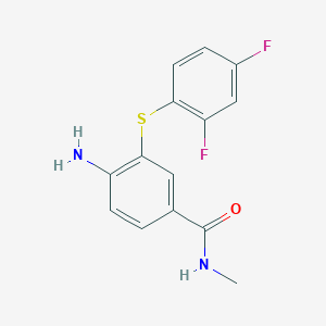 N-methyl-4-amino-3-(2,4-difluorophenylthio)benzamide