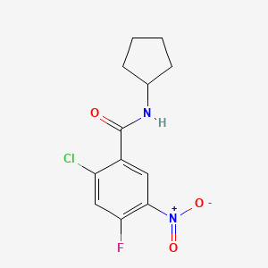 2-chloro-N-cyclopentyl-4-fluoro-5-nitrobenzamide