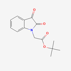 molecular formula C14H15NO4 B8412349 Tert-butyl 2-(2,3-dioxoindolin-1-yl)acetate 