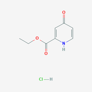 molecular formula C8H10ClNO3 B8412492 Ethyl 4-hydroxypicolinate hydrochloride 