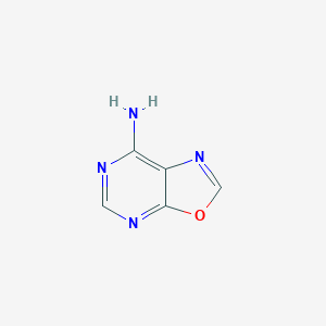 molecular formula C5H4N4O B084125 恶唑并[5,4-d]嘧啶-7-胺 CAS No. 10325-61-8