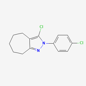 3-Chloro-2-(4-chlorophenyl)-2,4,5,6,7,8-hexahydrocycloheptapyrazole