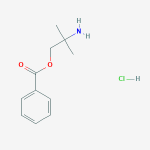 molecular formula C11H16ClNO2 B8412618 2-Amino-2-methyl-1-propyl benzoate hydrochloride CAS No. 3539-92-2