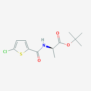 molecular formula C12H16ClNO3S B8412660 tert.-butyl(R)-2-[(5-chloro-thiophene-2-carbonyl)-amino]-propionate 